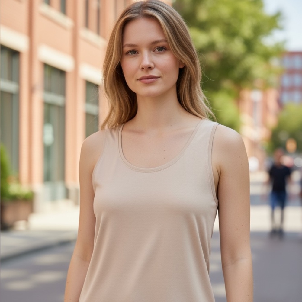 Roz & Ali Tan Tank Top